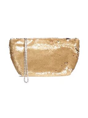 Gedebe Gold and Silver Wristlet Clutch Handbag